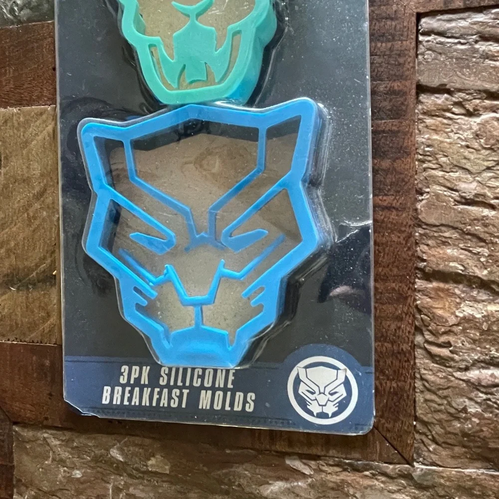 Wakanda Forever Silicone Breakfast Molds 3 Pack - Brand New NWT